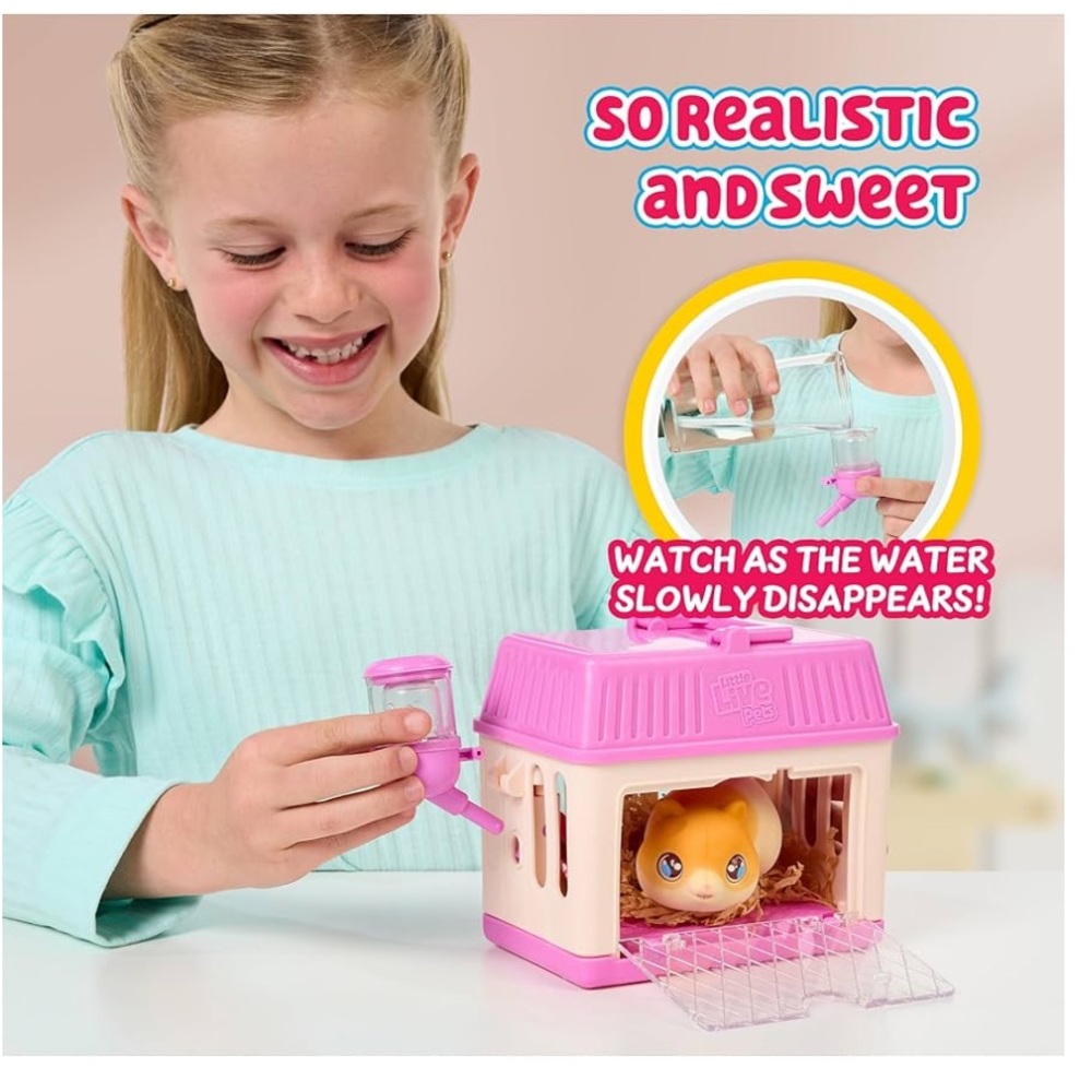Live pets Pink and Cream Hamster Playset toy